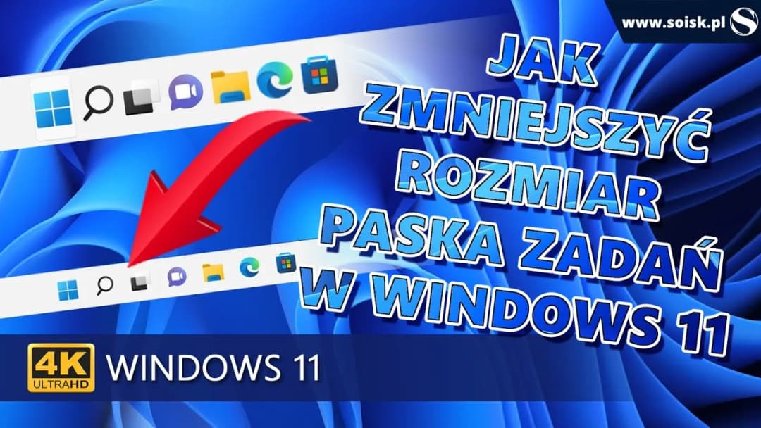 Jak zmniejszyć pasek zadań Windows 11 i zyskać więcej miejsca na pulpicie