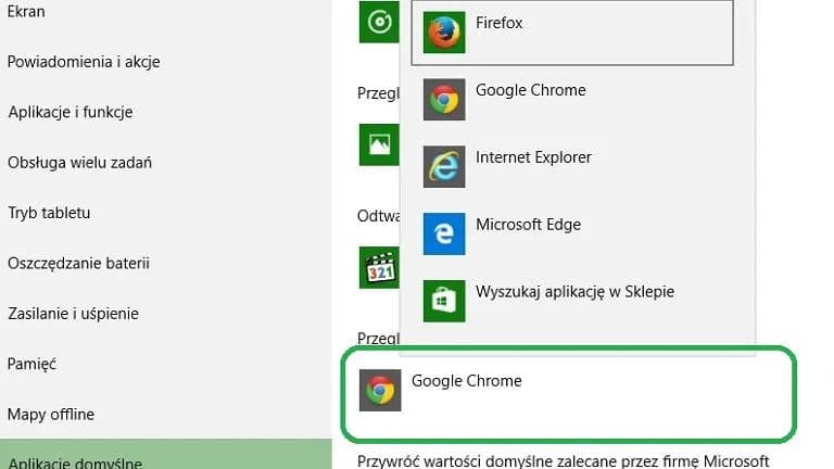 Jak zmienić domyślną przeglądarkę w Windows 10 bez problemów